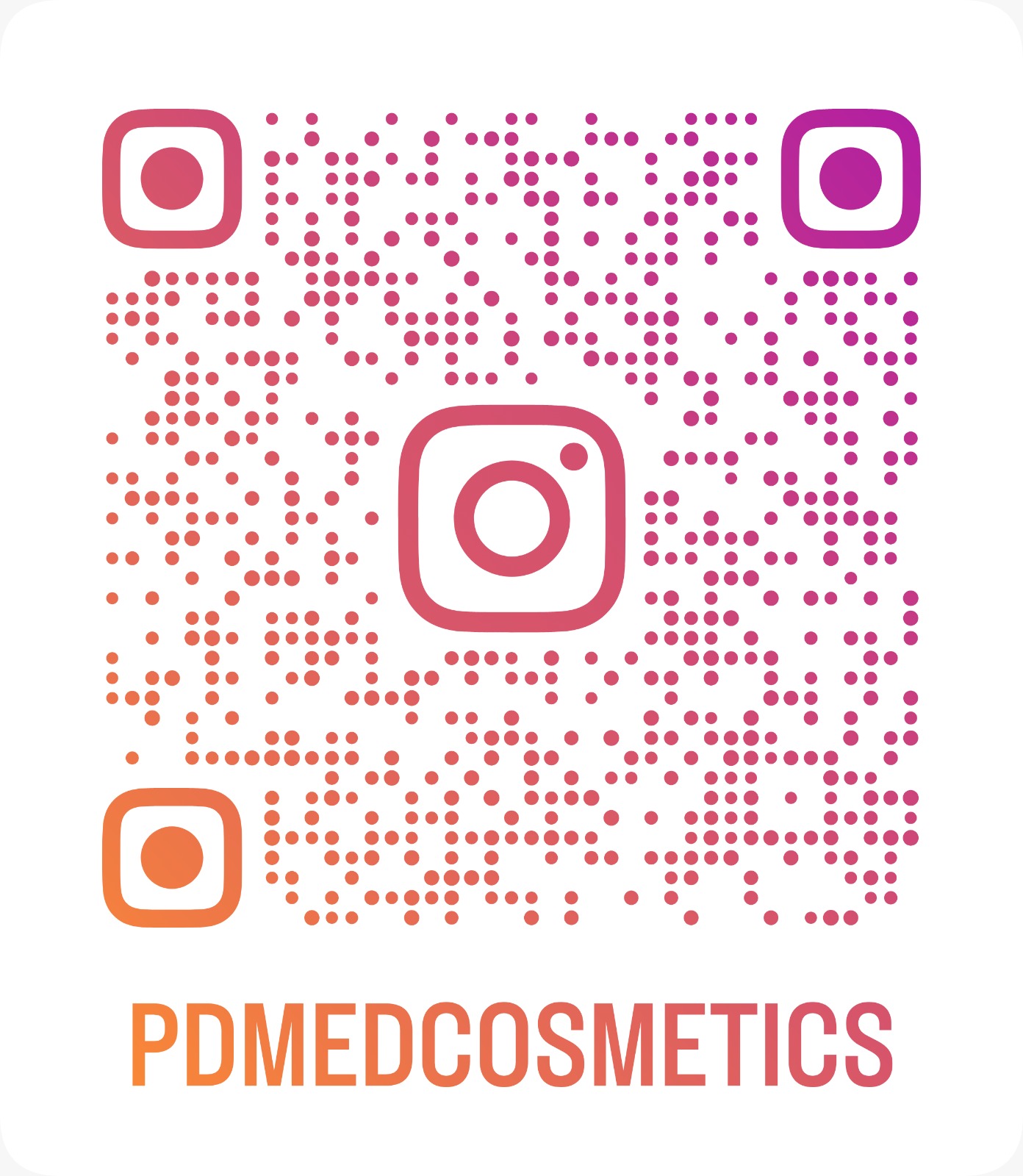 PD Med Cosmetics Instagram QR Code